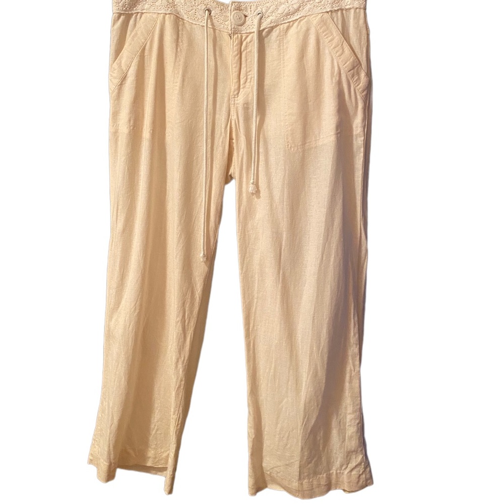 NWOT! Jolt cream linen pants